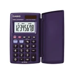 Calculadora casio hs-8ver bolso 8 digitos conversao moeda com capa cor azul