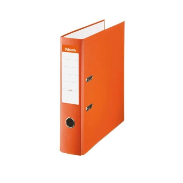 Arquivo Esselte Lever - Formato A4 - Lombada 75mm - Capacidade para 500 Folhas - Cor Laranja