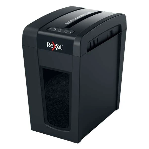 Rexel Secure X10-SL Destruidora de papel Whisper-Shred Corte manual em partículas P-4 - Destrói até 10 folhas por vez - Tecnologia Whisper-Shred de baixo ruído? - Capacidade do depósito 18L - Cor Preto