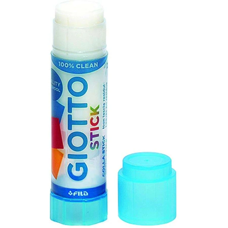 Giotto Stick Cola Média em Bastão - Capacidade 20gr - Sem Solventes - Secagem Rápida - Adequado para Uso Escolar