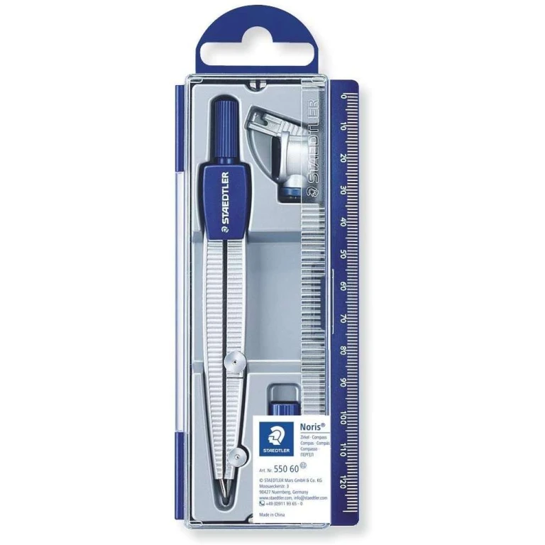 Bússolas de precisão Staedtler Noris 550 60 - Diâmetro máximo 300 mm - Para iniciantes em desenho