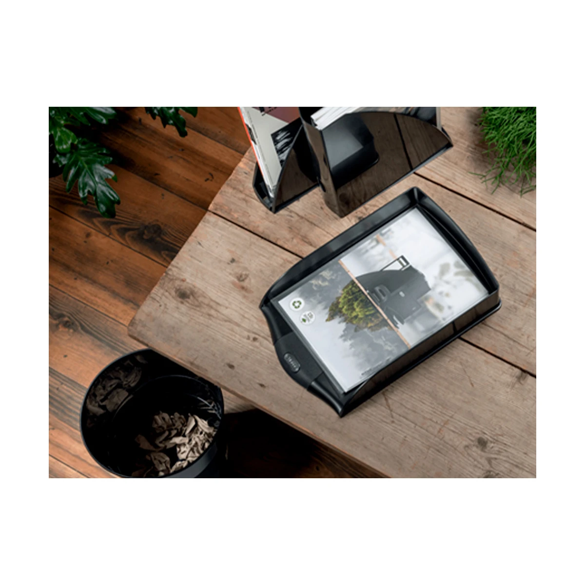 Bandeja de mesa leitz recycle vertical cor preto