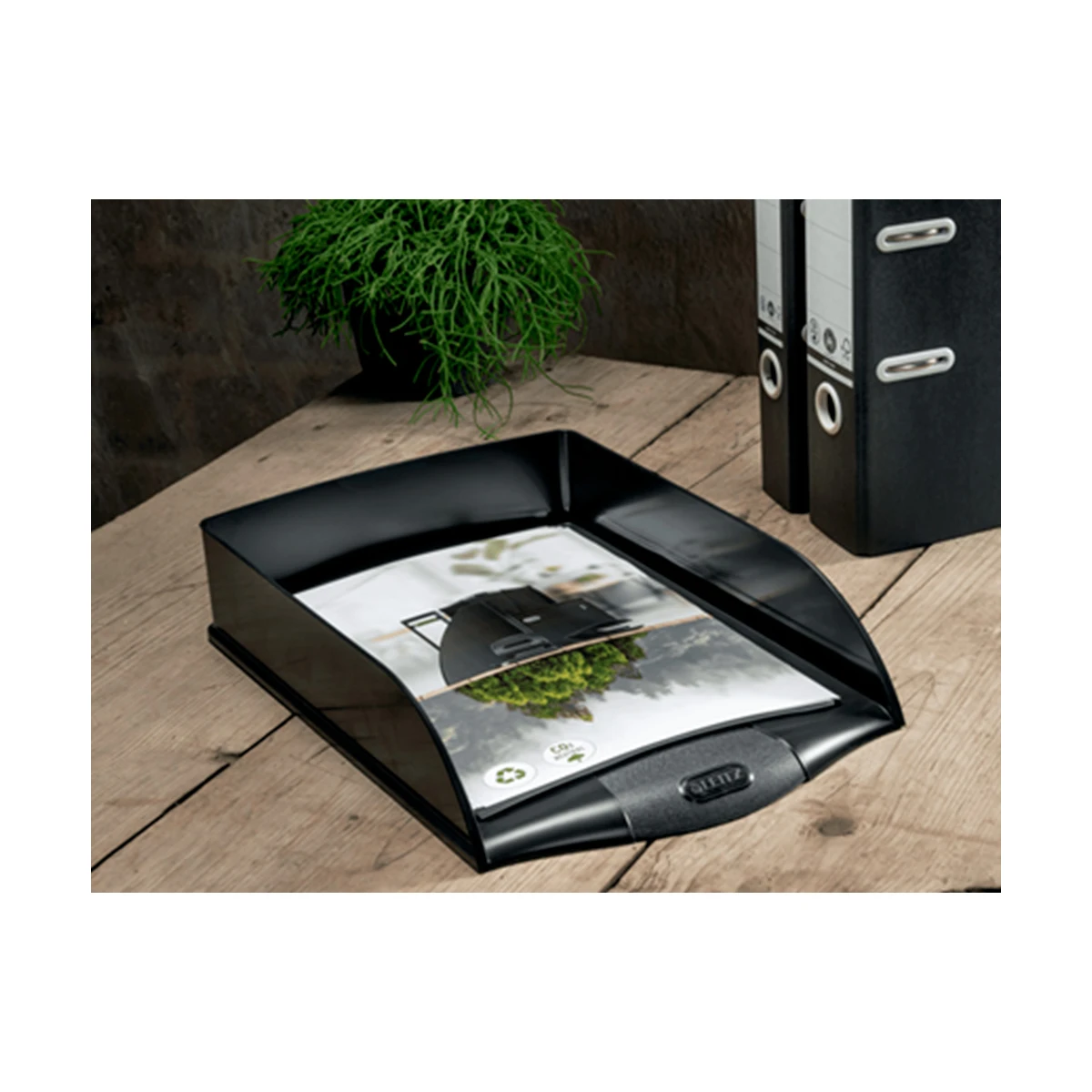 Bandeja de mesa leitz recycle vertical cor preto