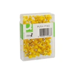 Alfinetes de sinalizacao amarelo caixa com 100 unidades