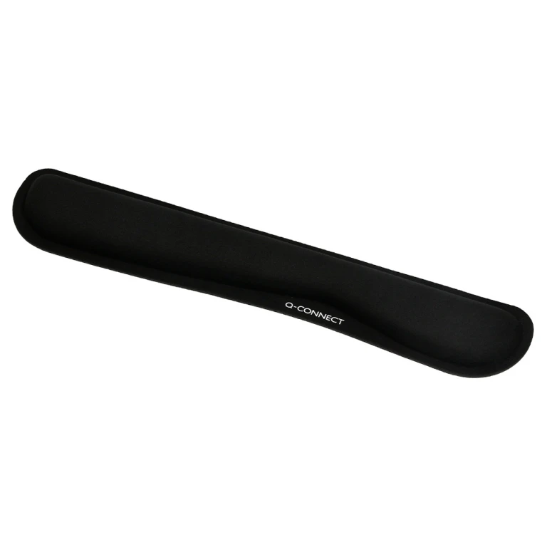 Apoio de pulsos q-connect memory foam para teclado cor preto 460x85x25 mm