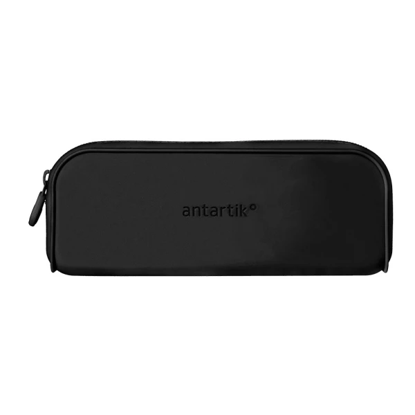 Estojo escolar antartik prisma silicone soft retangular 185x50x75 mm preto