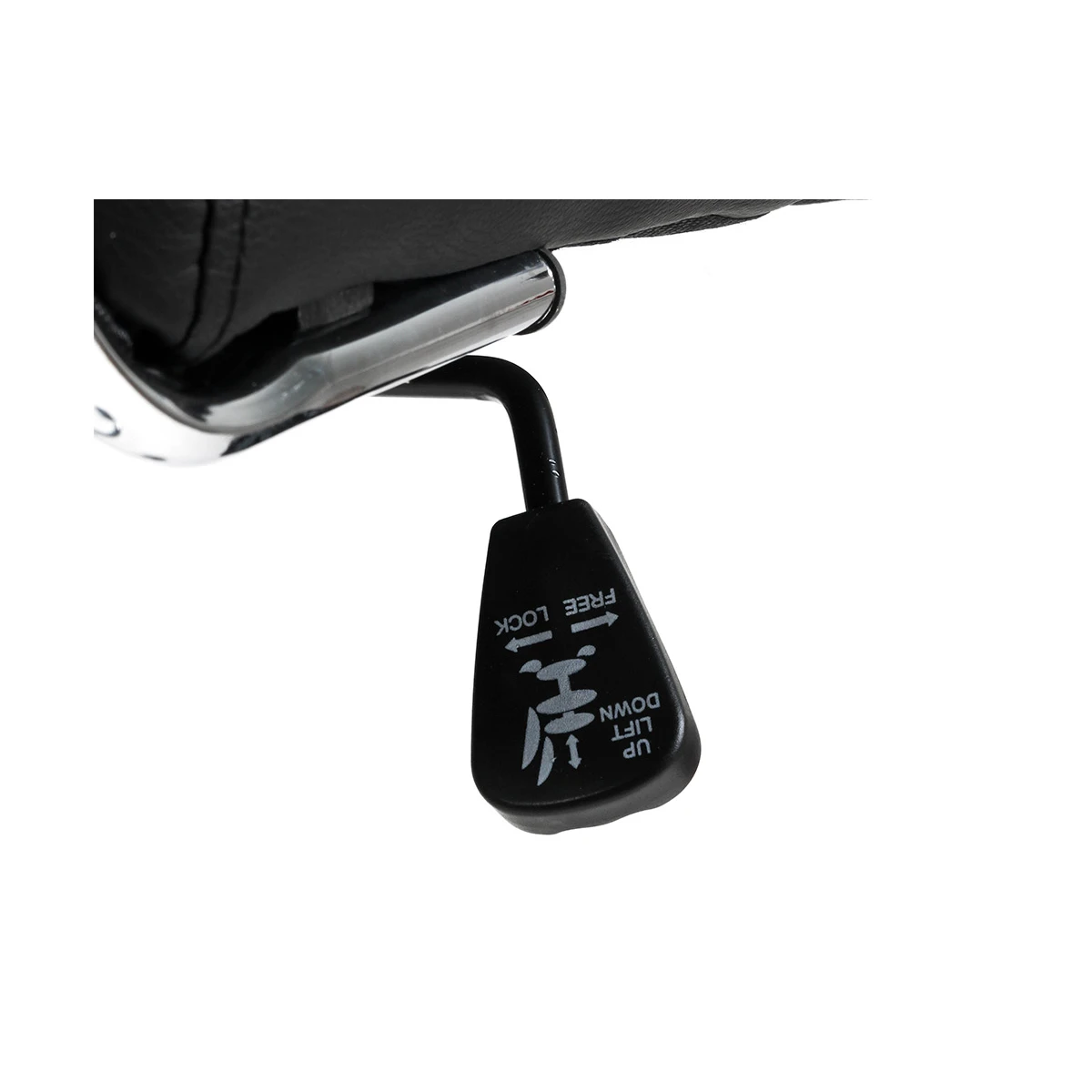 Cadeira q-connect escritorio bosa imitacao de pele base metalica alt max 1130 larg 550 prof 630 mm rodas premium cor pre