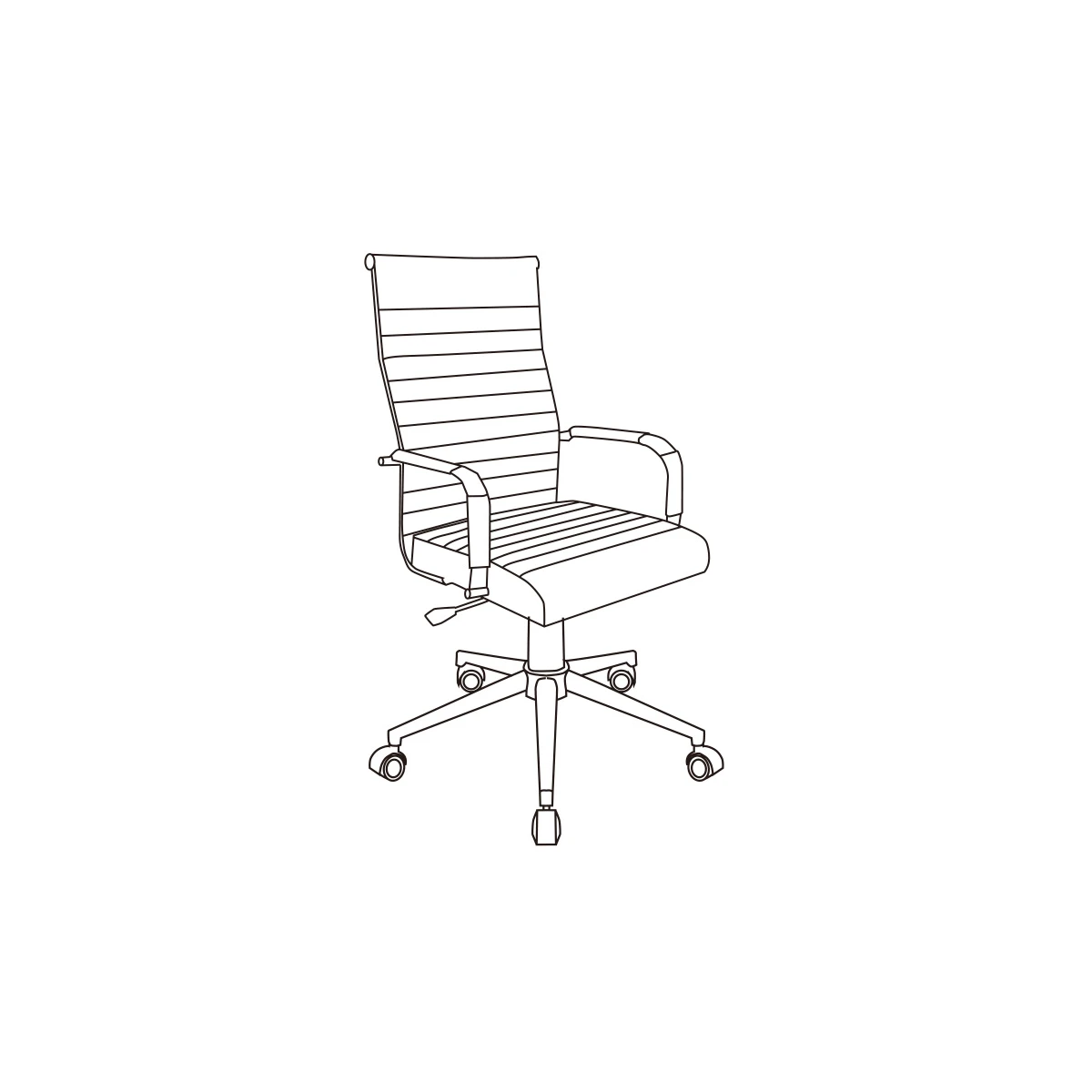 Cadeira q-connect escritorio bosa imitacao de pele base metalica alt max 1130 larg 550 prof 630 mm rodas premium cor pre