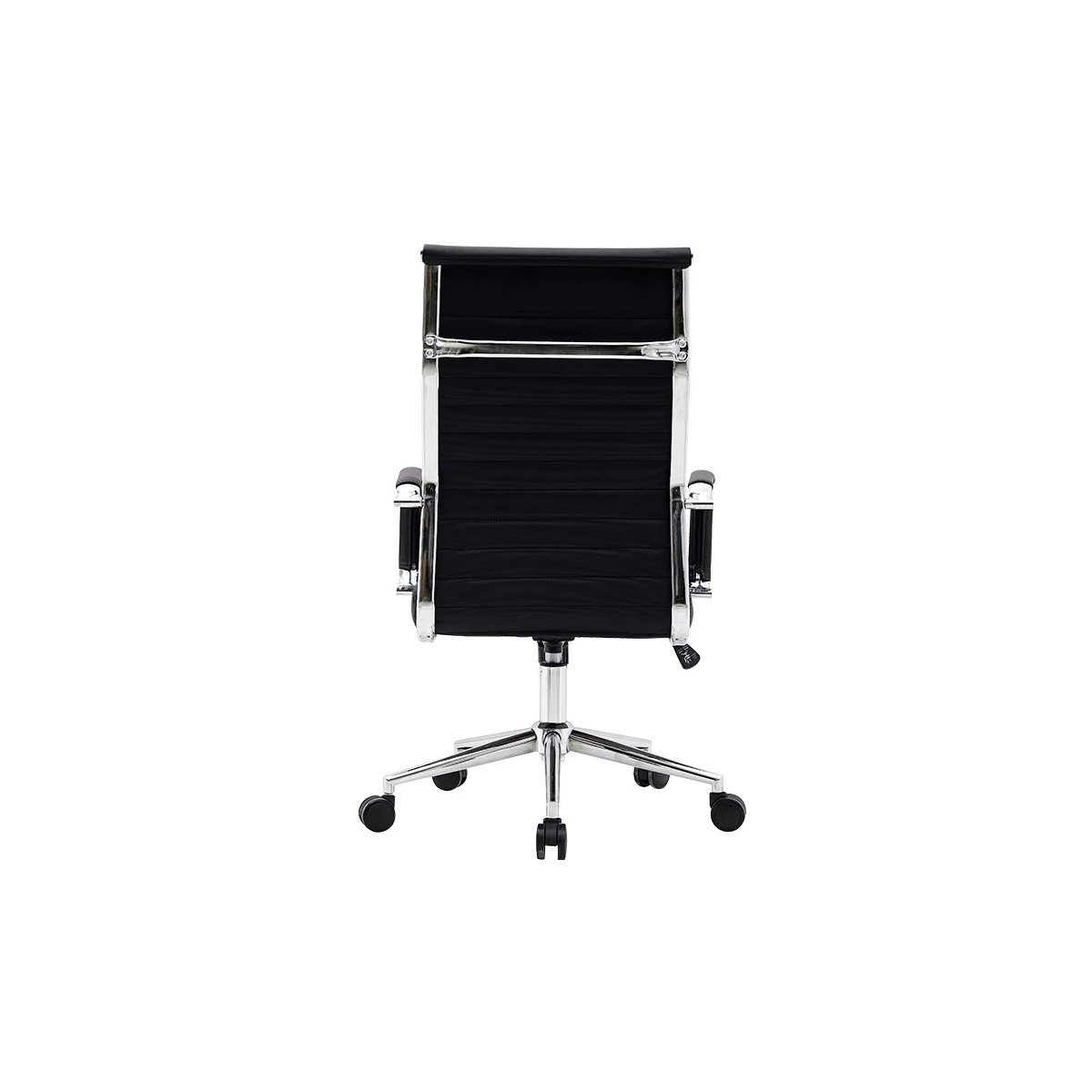 Cadeira q-connect escritorio bosa imitacao de pele base metalica alt max 1130 larg 550 prof 630 mm rodas premium cor pre