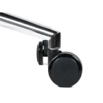 Cadeira q-connect escritorio bosa imitacao de pele base metalica alt max 1130 larg 550 prof 630 mm rodas premium cor pre