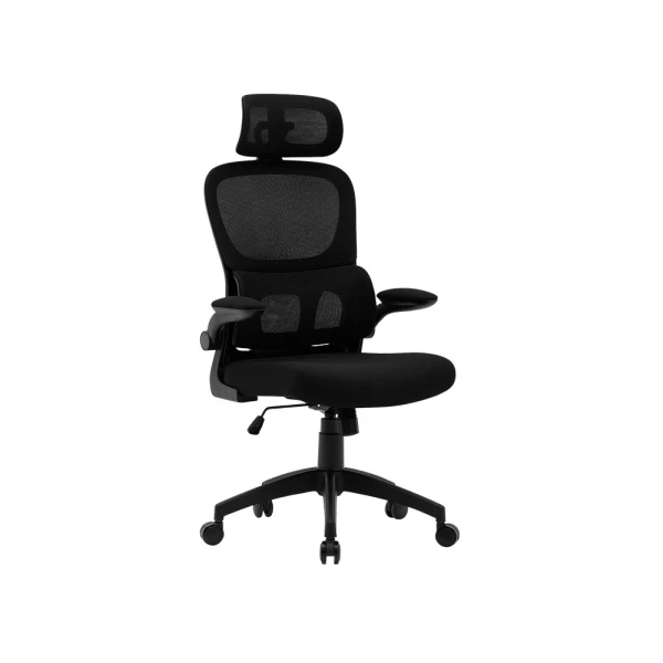 Cadeira q-connect direcao sorrento imitacao de pele base metalica alt max 1320 larg 650 prof 600 mm rodas premium cor pr