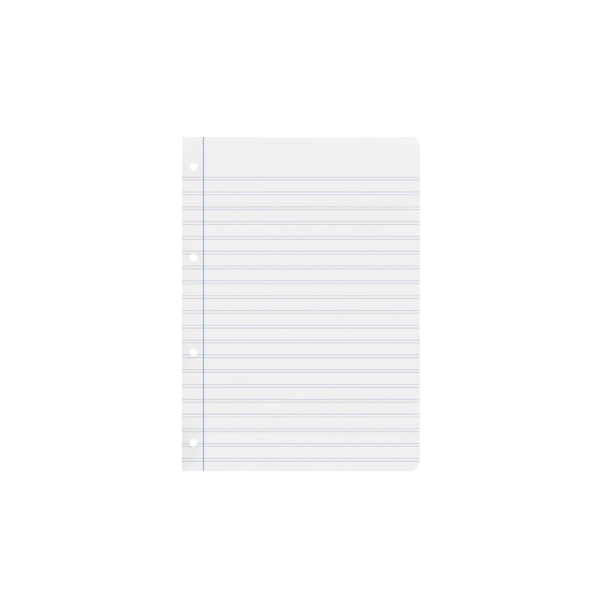 Recambio liderpapel a4 100 hojas 100g/m2 pauta 4 3,5mm con margen 4 taladros