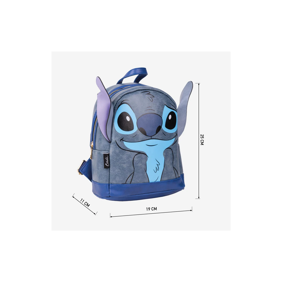 Mochila casual cerda moda aplicacoes stitch 195x240x110 mm