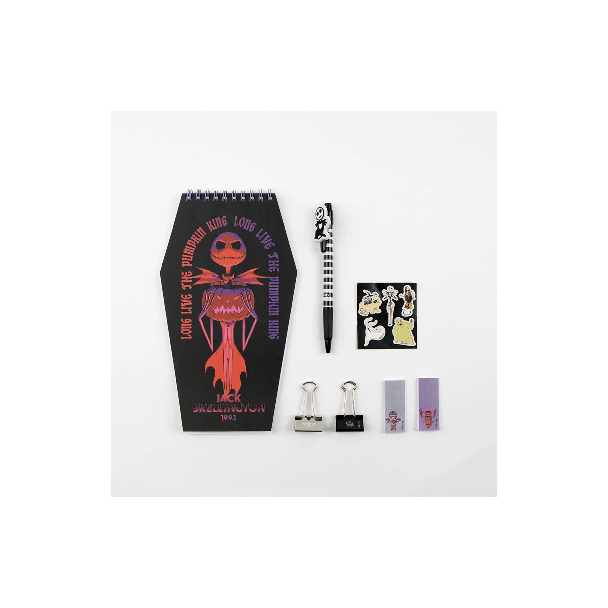 Conjunto de artigos papelaria cerda nightmare before christmas