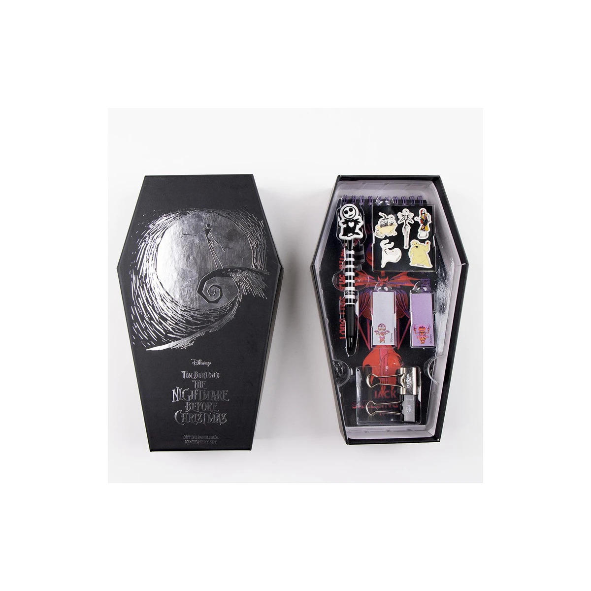 Conjunto de artigos papelaria cerda nightmare before christmas