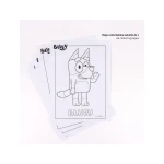 Conjunto de artigos papelaria cerda colorir bluey
