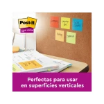 Bloco de notas adesivas post it super sticky carnival 100% pefc 76x127 mm pack de 6 blocos cores sortidas