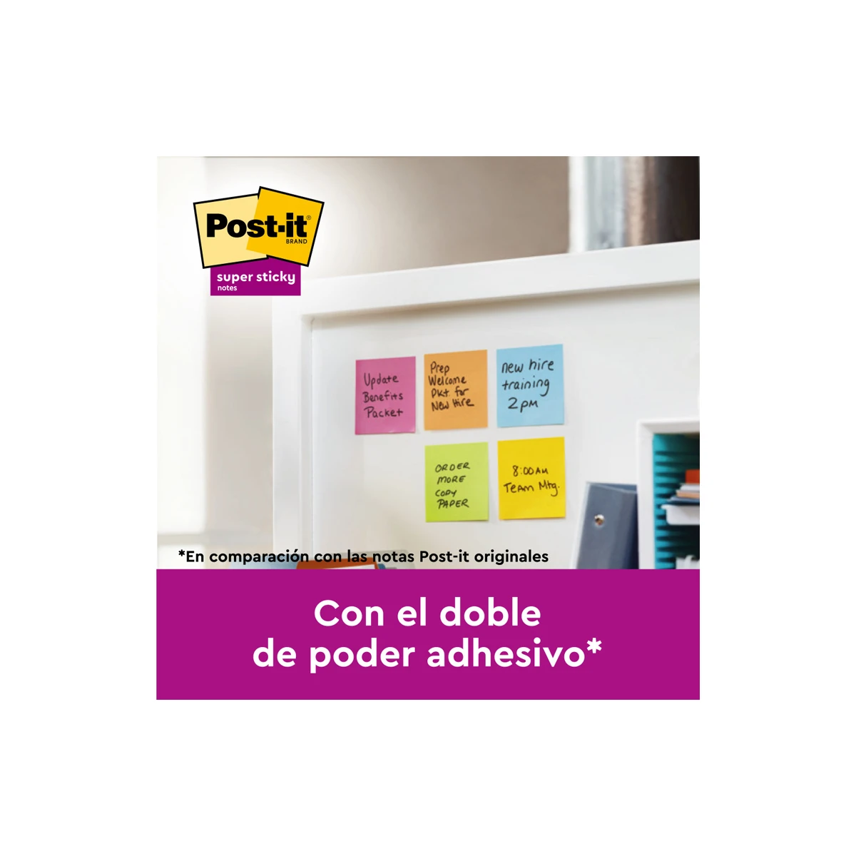 Bloco de notas adesivas post it super sticky carnival 100% pefc 76x127 mm pack de 6 blocos cores sortidas