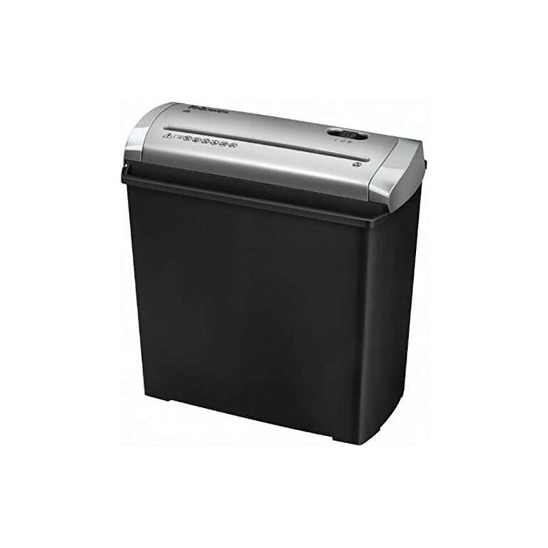 Trituradora de papel manual Fellowes Trito 2S cortada em tiras - destrói até 5 folhas por vez - Capacidade do compartimento 11L - Cor Preto/Prata