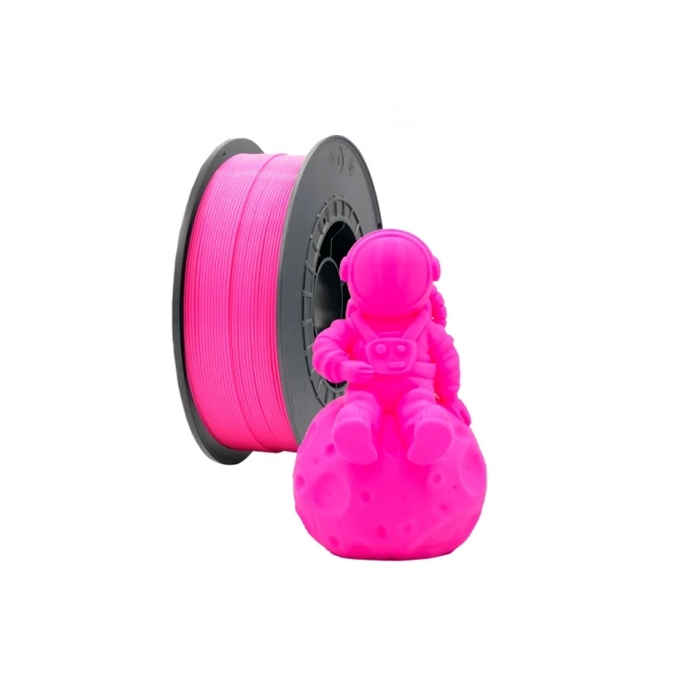 Filamento 3D PLA - Diâmetro 1,75mm - Bobina 1kg - Cor Rosa Fluorescente