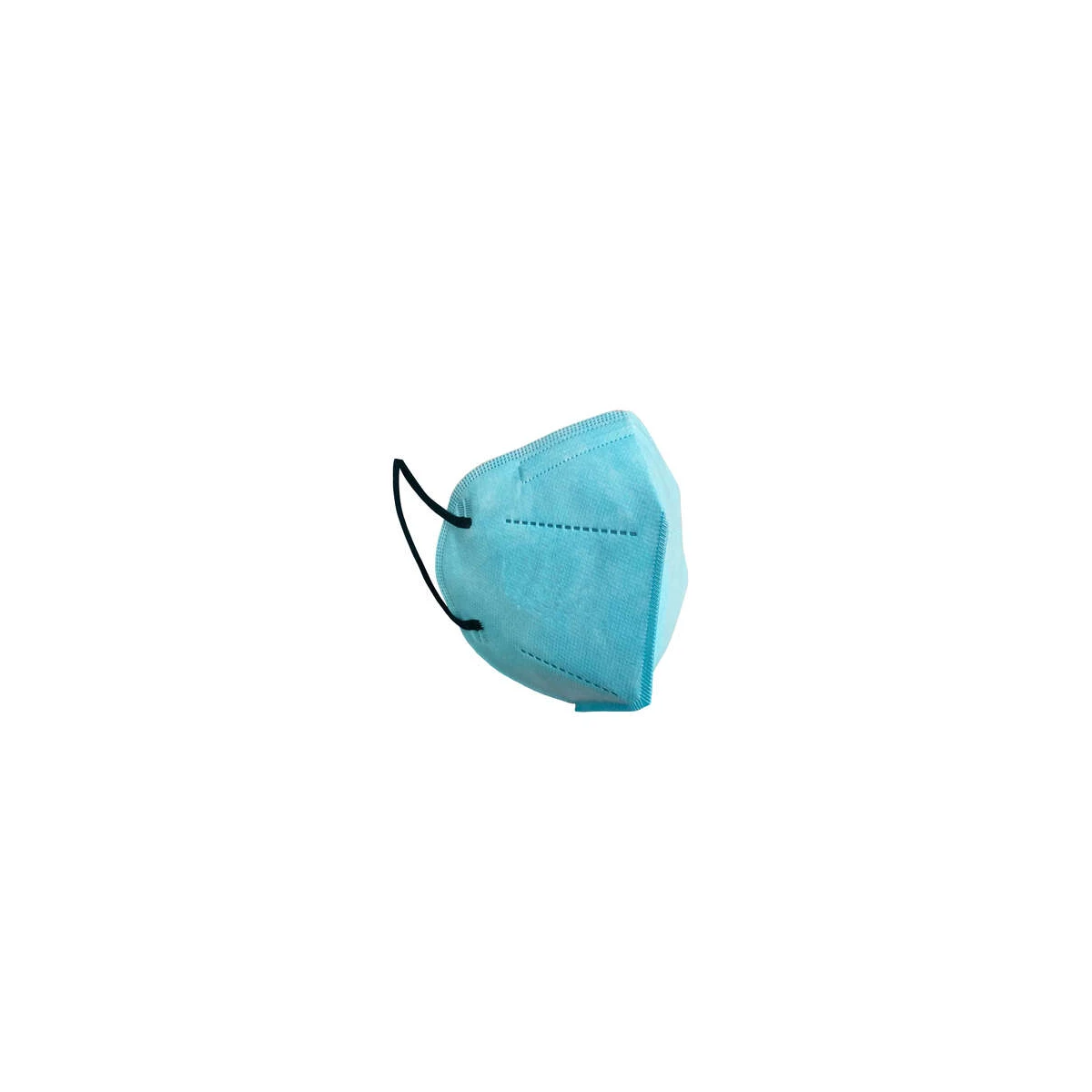 Máscaras Agrupacion Salud FFP2 NR Clip nasal ajustável, homologado CE 0161 CAT III, normativa UNE-EN 149:2001+A1:2009 FFP2, cor azul