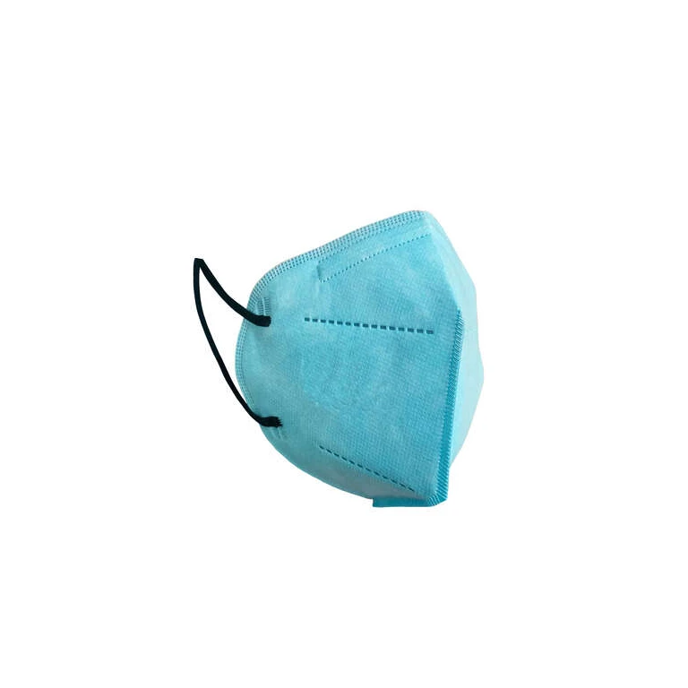 Máscaras Agrupacion Salud FFP2 NR Clip nasal ajustável, homologado CE 0161 CAT III, normativa UNE-EN 149:2001+A1:2009 FFP2, cor azul