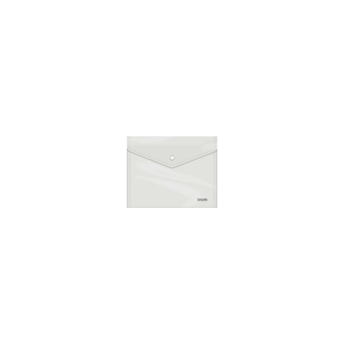Dohe A5 Document Holder Envelope - Fecho de pressão - Polipropileno cristalino de 150 mícrons - Transparente