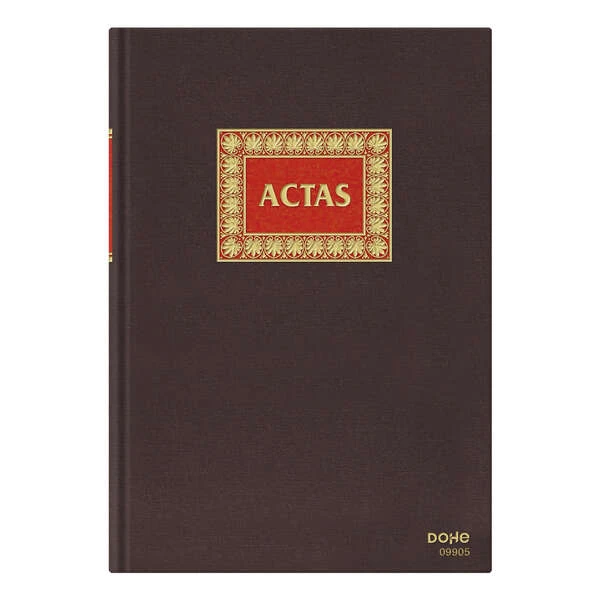 Livro de Atas Dohe Fólio Natural - Encadernação em Tecido - 100 Folhas 100gr Papel Offset Registro