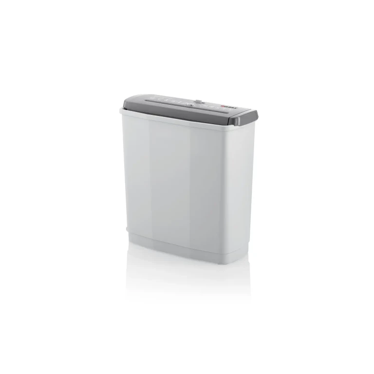 Trituradora de papel manual Dahle PaperSAFE 60 cortada em tiras P-2 - Destrói até 6 folhas por vez - Capacidade do compartimento 11L - Adequado para papel e cartões - Cor Branco/Cinza