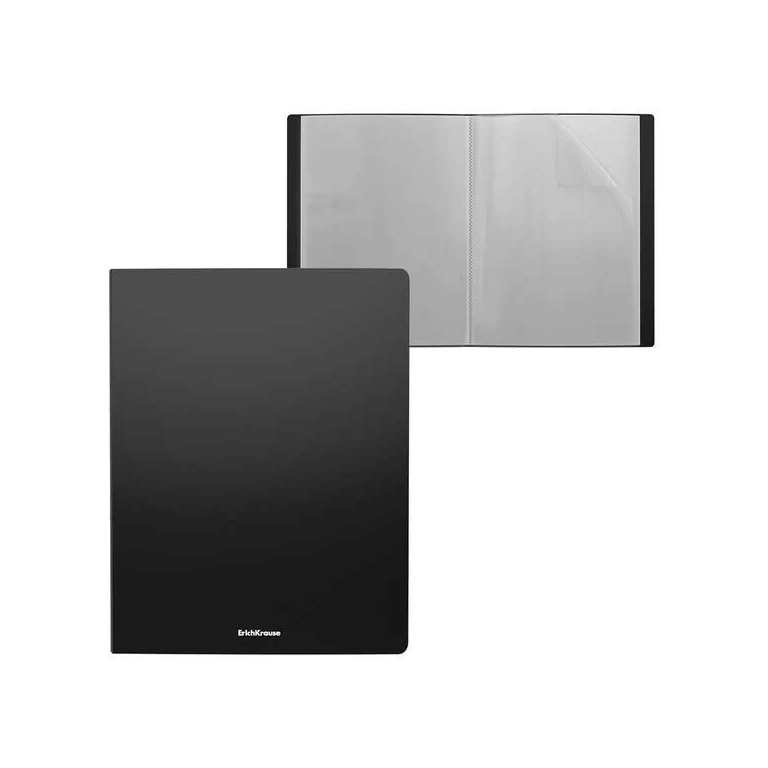 Pasta Erichkrause Matt Classic com 20 Capas - Tamanho A4 - Cor Preto