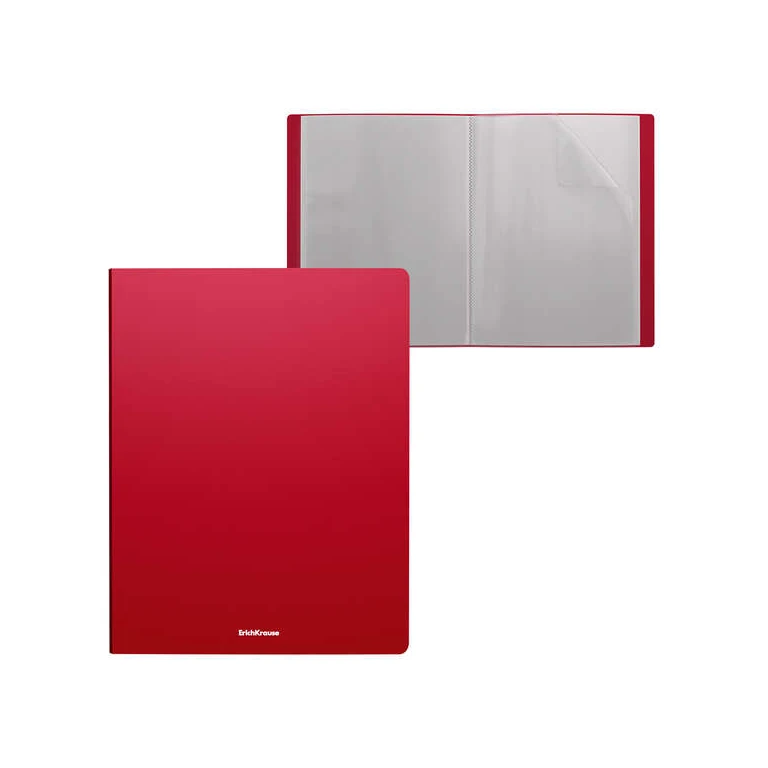 Pasta Erichkrause Matt Classic com 20 Capas - Tamanho A4 - Cor Vermelho