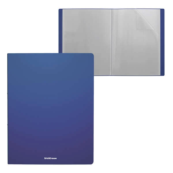 Pasta Erichkrause Matt Classic com 30 Capas - Tamanho A4 - Cor Azul