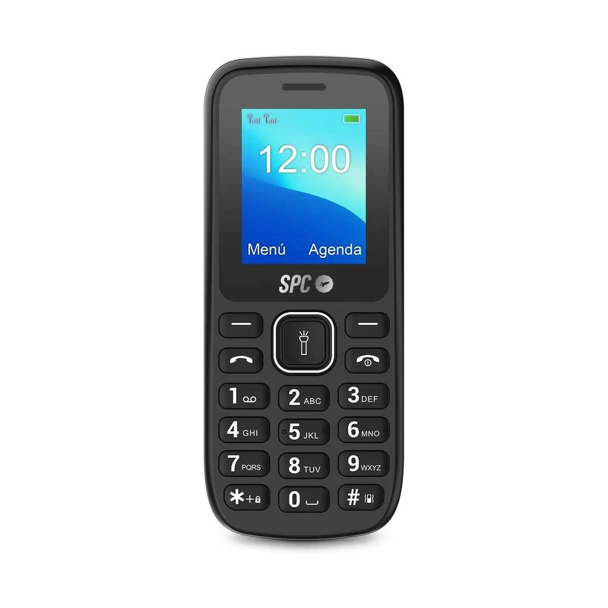 Celular SPC Talk - Corpo Compacto e Leve - Tela Qvga de 1,8 Polegadas - Dual Sim - Bateria 800Mah - Rádio FM - Lanterna e Câmera - Cor Preto