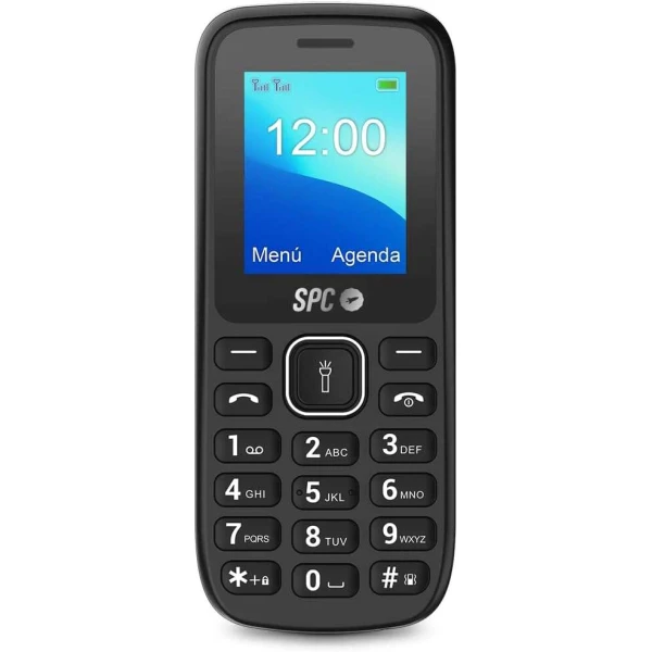 Celular SPC Talk - Corpo Compacto e Leve - Tela Qvga de 1,8 Polegadas - Dual Sim - Bateria 800Mah - Rádio FM - Lanterna e Câmera - Cor Preto