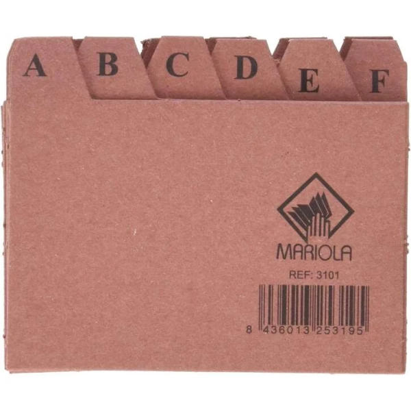 Indices para ficheiro, cartao, 65 x 95 mm