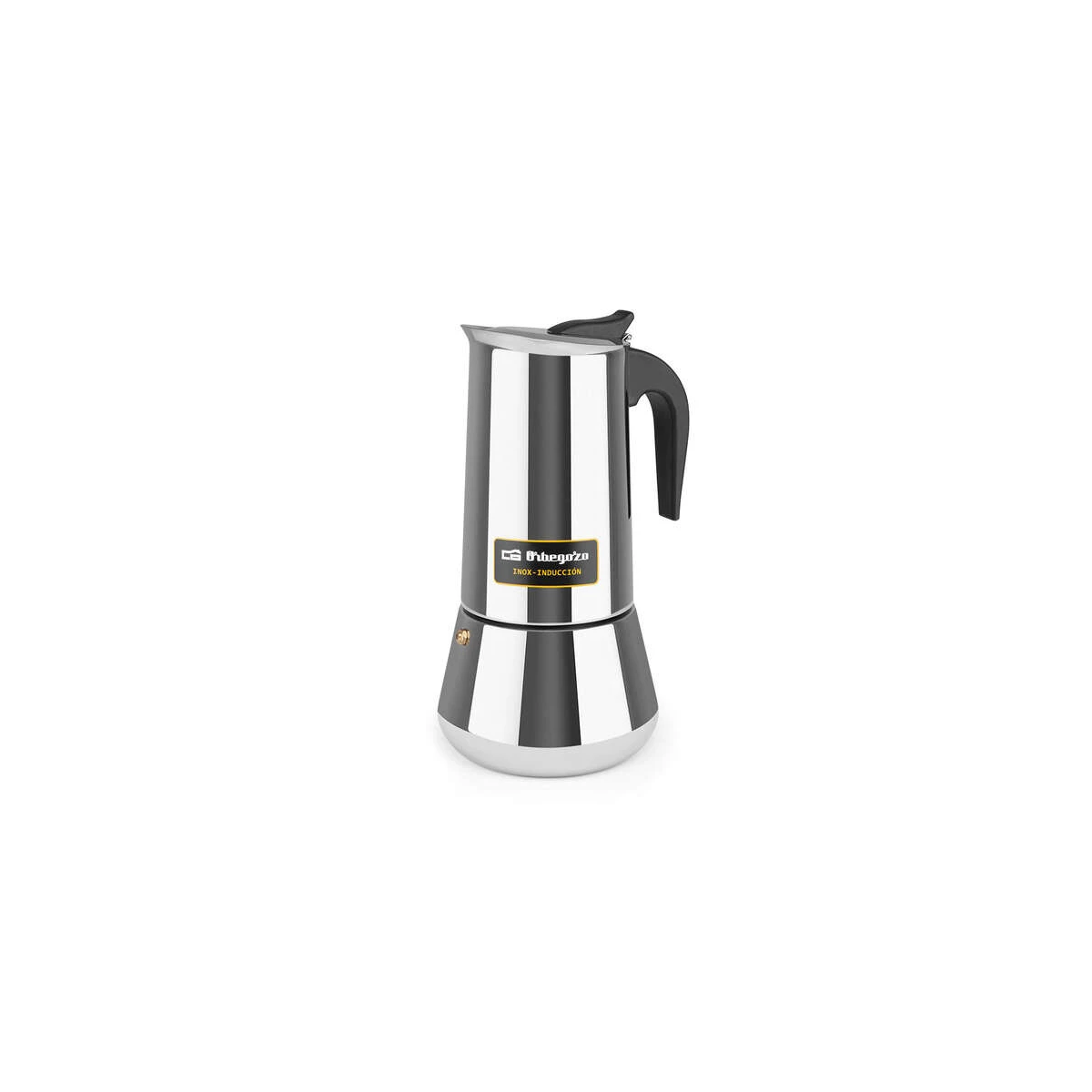Cafeteira Italiana Orbegozo KFI 1260 em Aço Inox - Capacidade para 12 Xícaras - Alça Ergonômica - Compatível com Fogões a Gás - Elétrico - Cerâmico e Indução