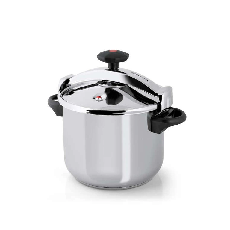 Panela de Pressão Orbegozo HPL 6070 Classic - Tecnologia e Segurança Garantidas - Sistema de Fechamento Progressivo - Tripla Segurança - Adequada para Todos os Tipos de Fogo