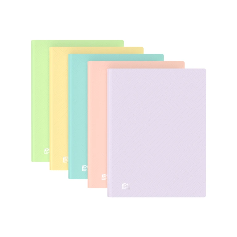 Pasta Oxford Urban A4 com 20 Capas Soldadas A4 - Capa Plástica Translúcida - Cores Pastel Sortidas