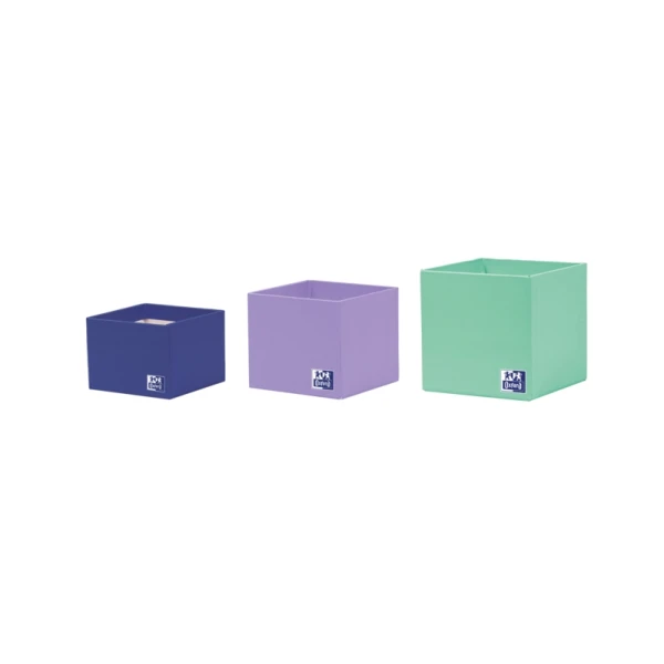 Porta-caneta Oxford 3 xícaras - Organizador de mesa - Inclui 3 compartimentos - Design compacto e funcional