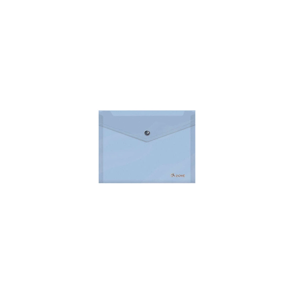 Envelope porta-documentos Dohe A5 - Fecho de pressão - Polipropileno translúcido de 150 mícrons - Cor azul