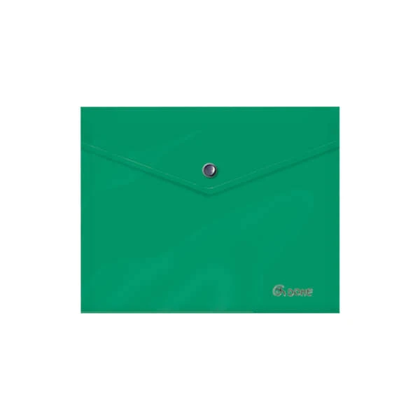 Envelope porta-documentos Dohe A5 - Fecho de pressão - Polipropileno opaco 150 mícrons - Cor Verde