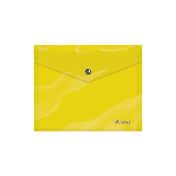 Envelope porta-documentos Dohe A5 - Fecho de fivela - Polipropileno opaco 150 mícrons - Cor Amarelo