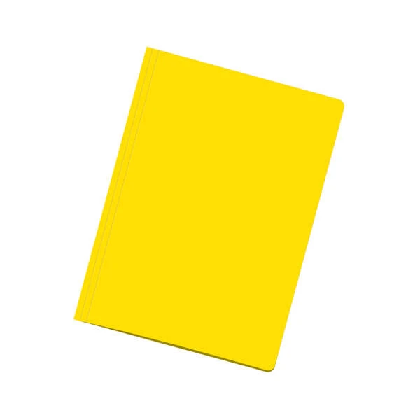 Dohe Pacote de 50 Subpastas de Cartão 180gr - Slot Cone para Fixador - Resistente e Durável - Ideal para Organizar Documentos - Cor Amarelo