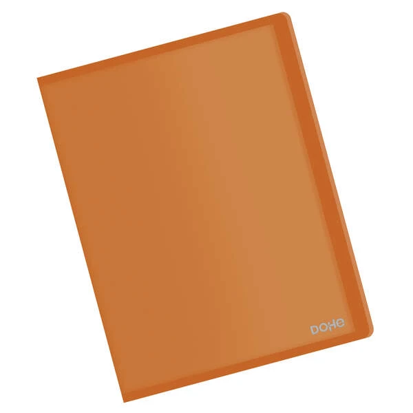 Pasta Dohe com 20 Capas Transparentes Soldadas A4 80mic - Capa Flexível Polipropileno - Cor Laranja