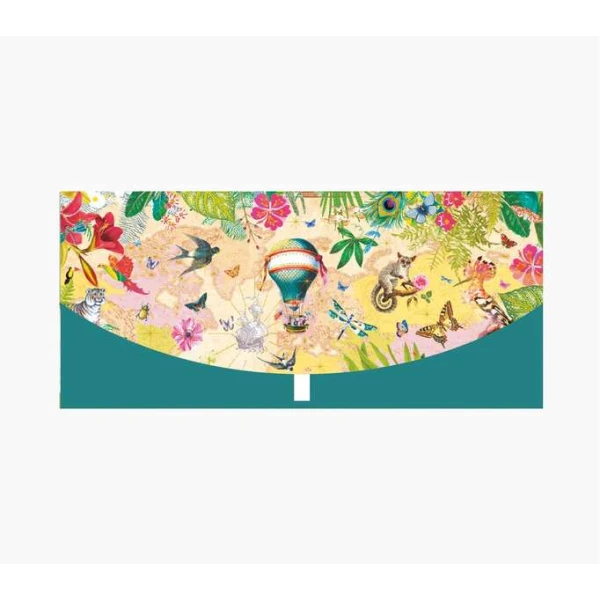 Pictura Money Cards Cartão Comemorativo - Balão e Design Animal - Tamanho 21,3cmx9,6cm - Inclui Envelope Branco - Certificação FSC