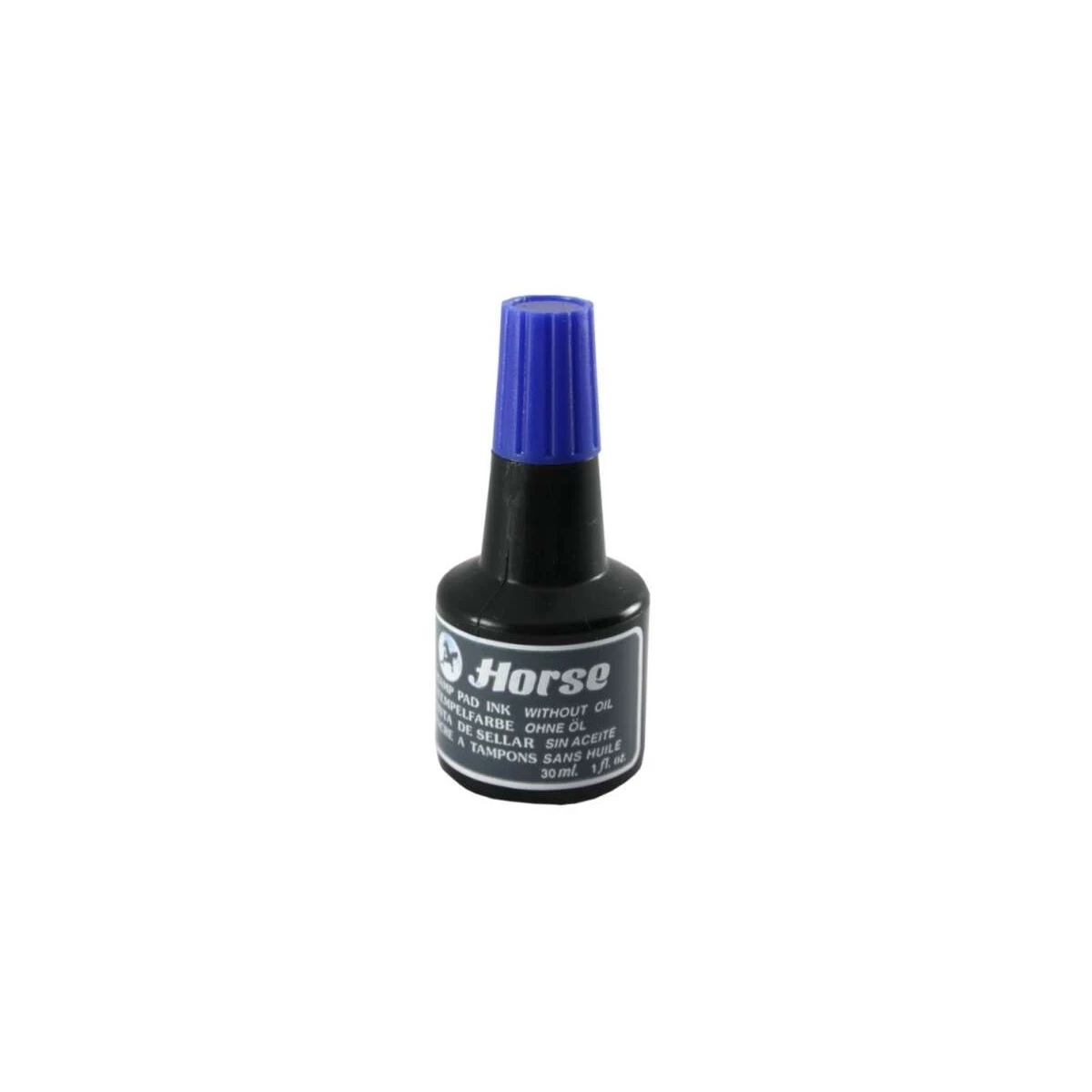 Frasco de Tinta de Cavalo para Tampão 30ml - Sem Óleo - Cor Azul