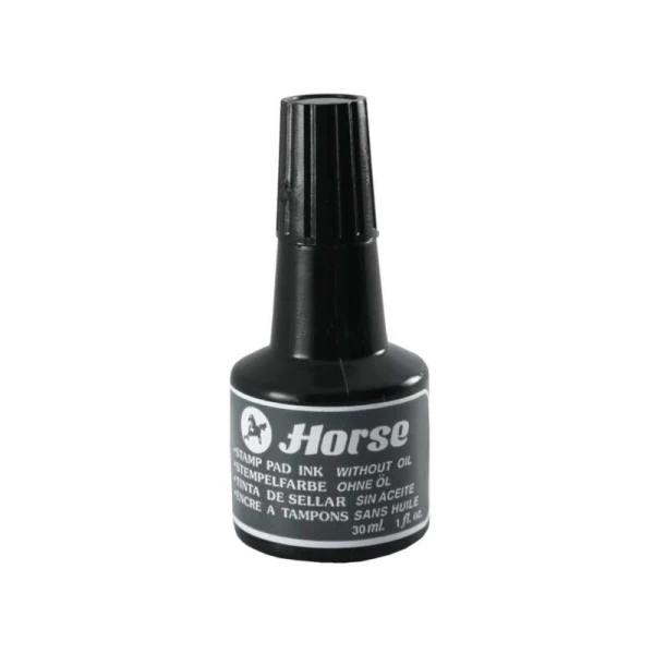 Frasco Tinta de Cavalo para Tampão 30ml - Sem Óleo - Cor Preto