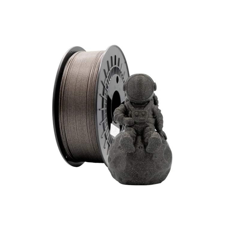 Filamento 3D PLA GLITTER - Diâmetro 1,75mm - Bobina 1kg - Cor Preto