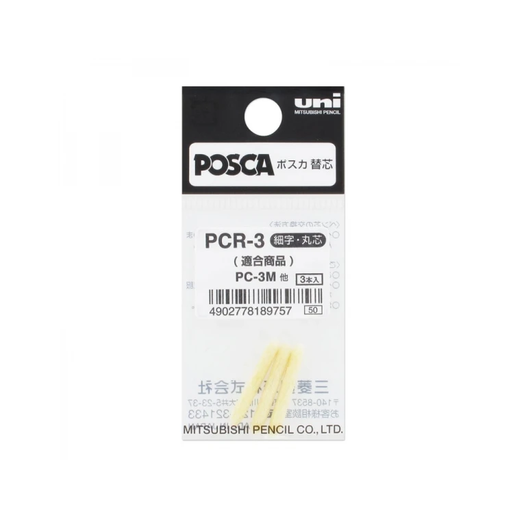 Pacote Uni-ball PC-3M de 3 feltros de reposição - ponta 0,9-1,3 mm