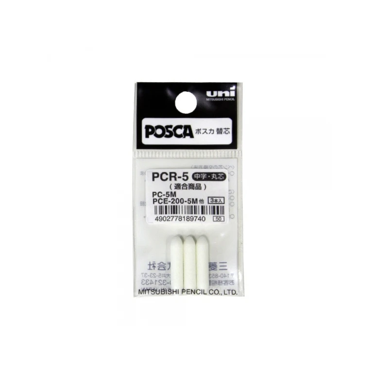 Pacote Uni-ball PC-5M de 3 feltros de reposição - ponta 1,8-2,5 mm